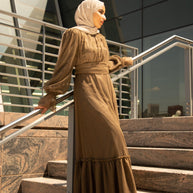 Shireen Maxi Gown - Chocolate