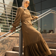 Shireen Maxi Gown - Chocolate
