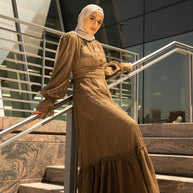 Shireen Maxi Gown - Chocolate
