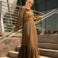 Shireen Maxi Gown - Chocolate