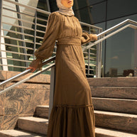 Shireen Maxi Gown - Chocolate