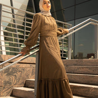 Shireen Maxi Gown - Chocolate