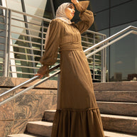 Shireen Maxi Gown - Chocolate