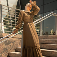 Shireen Maxi Gown - Chocolate