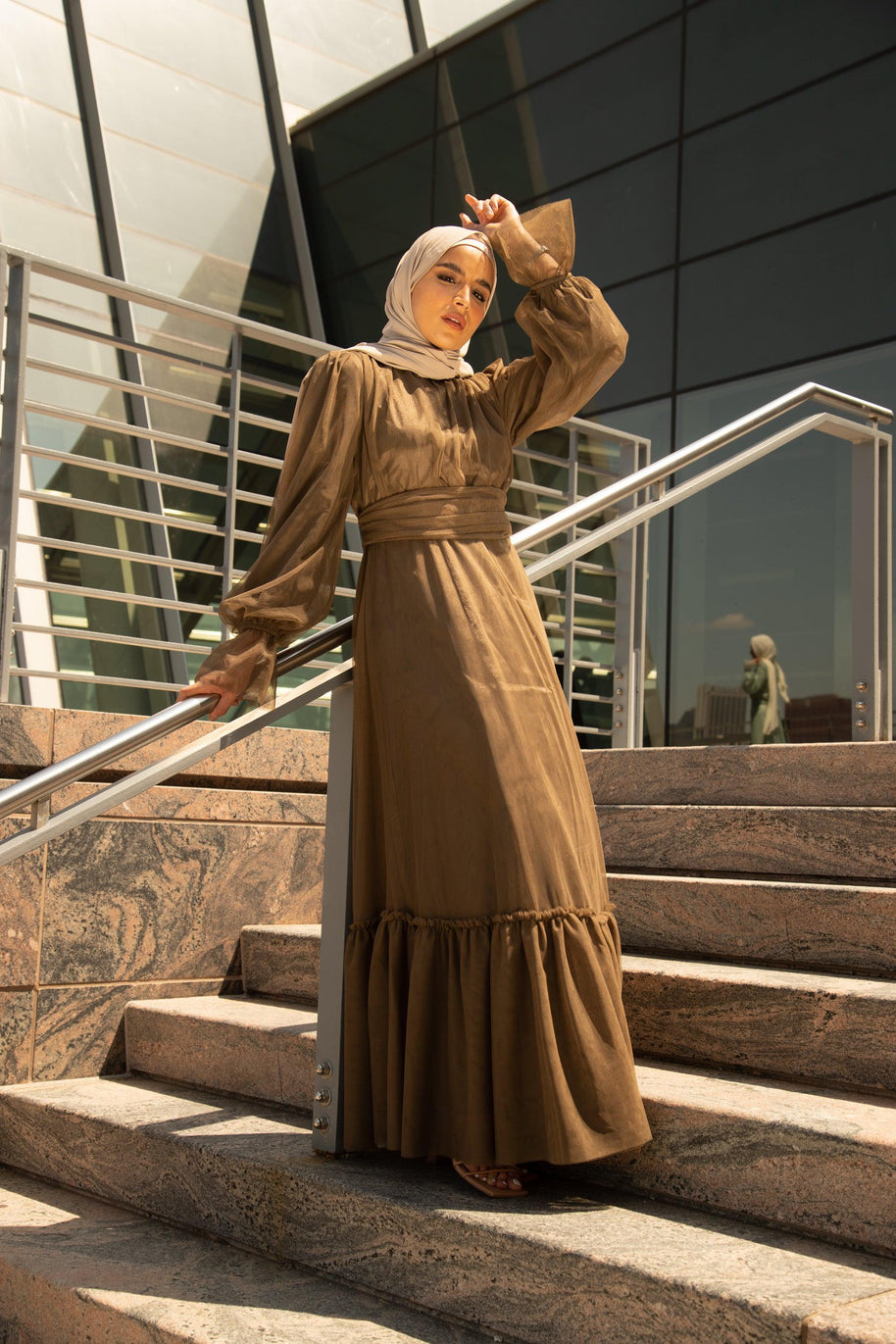 Shireen Maxi Gown - Chocolate
