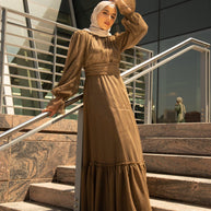 Shireen Maxi Gown - Chocolate