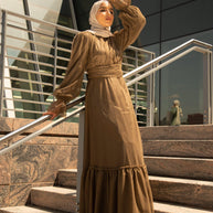 Shireen Maxi Gown - Chocolate