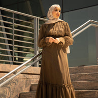 Shireen Maxi Gown - Chocolate