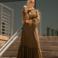Shireen Maxi Gown - Chocolate