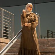 Shireen Maxi Gown - Chocolate