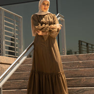 Shireen Maxi Gown - Chocolate