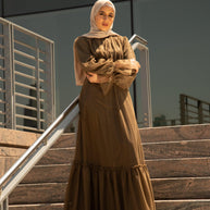 Shireen Maxi Gown - Chocolate