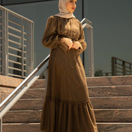 Shireen Maxi Gown - Chocolate