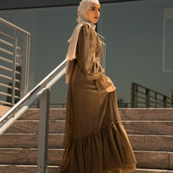 Shireen Maxi Gown - Chocolate
