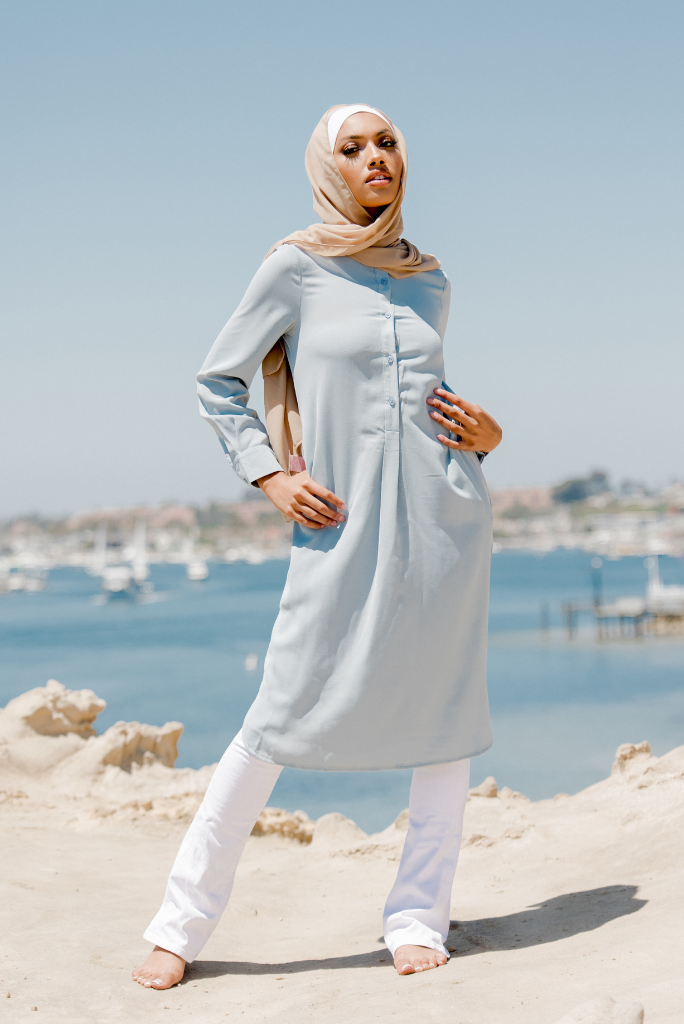 Emerson Modest Tunic - Aqua