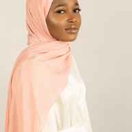 SWEET PEACH Crepe Chiffon