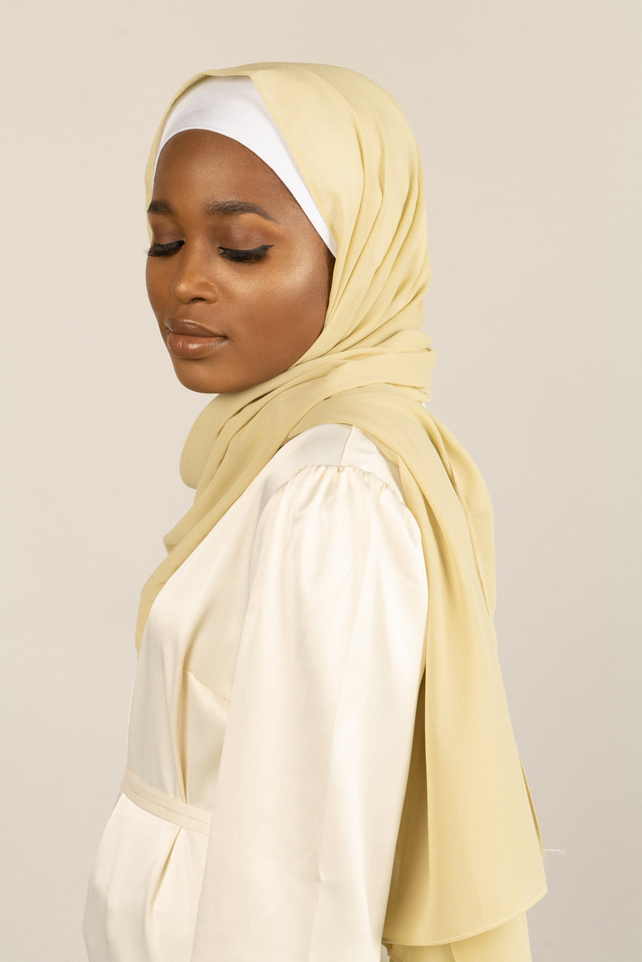 WHIPPED TURMERIC Georgette Chiffon Scarf