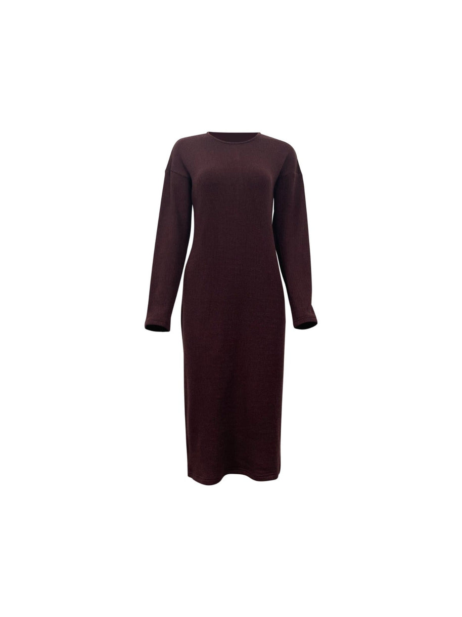 Noora Knit Midi Pullover - Chocolate