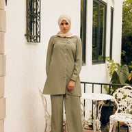 Aiza Two Piece Matching Set - Olive