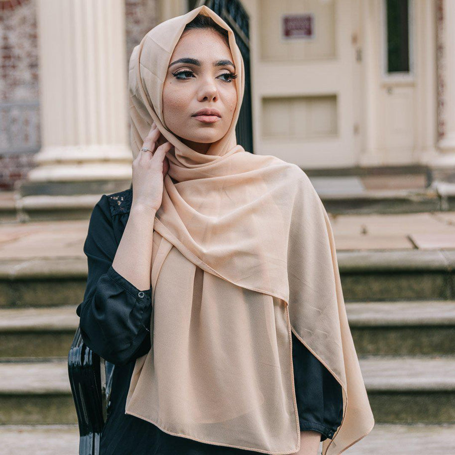 CARAMEL Georgette Chiffon Scarf