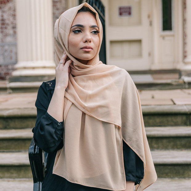 CARAMEL Georgette Chiffon Scarf