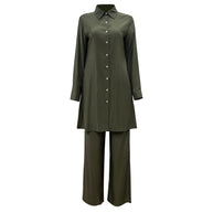Aiza Two Piece Matching Set - Olive