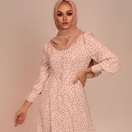 Romaisa Floral Button Down Maxi Dress