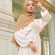 Amira Textured Maxi Dress - Ivory