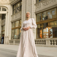 Romaisa Floral Button Down Maxi Dress