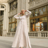 Romaisa Floral Button Down Maxi Dress