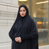 Salamah Two Piece Prayer Set - Black