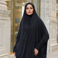 Salamah Two Piece Prayer Set - Black