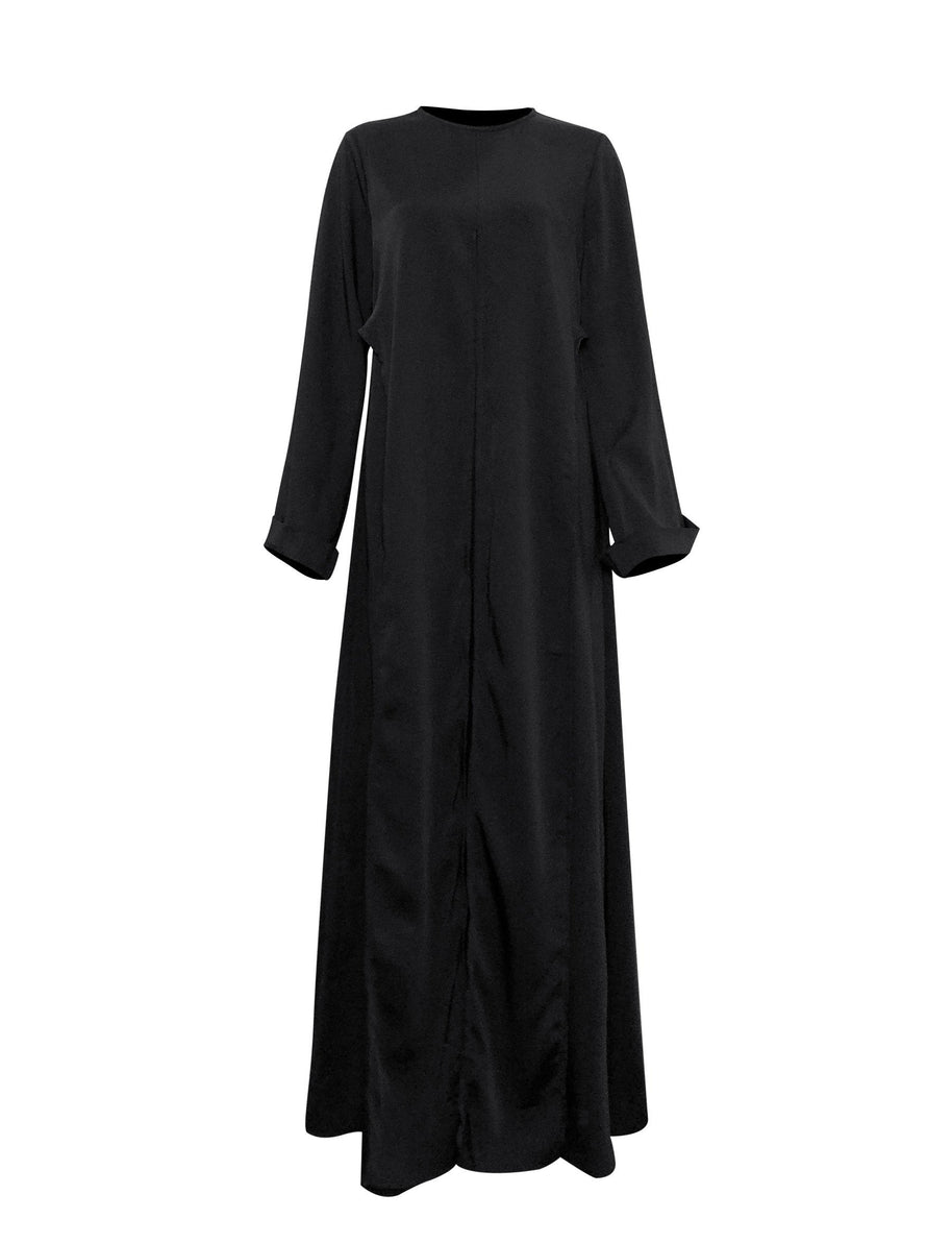 Iman Wrap Dress - Midnight Black