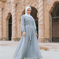 Whimsical Maxi Dress - Misty Gray