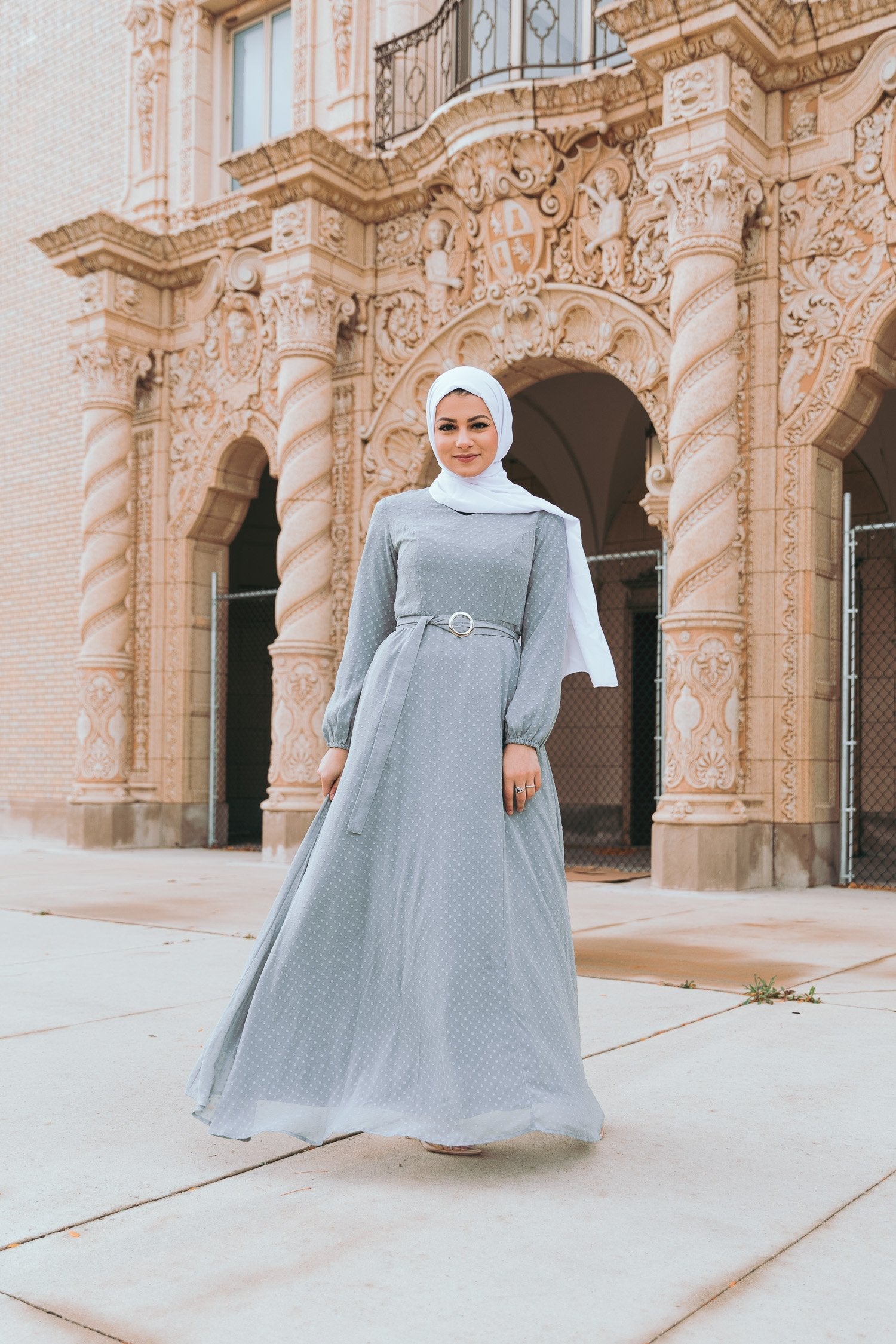 Whimsical Maxi Dress - Misty Gray