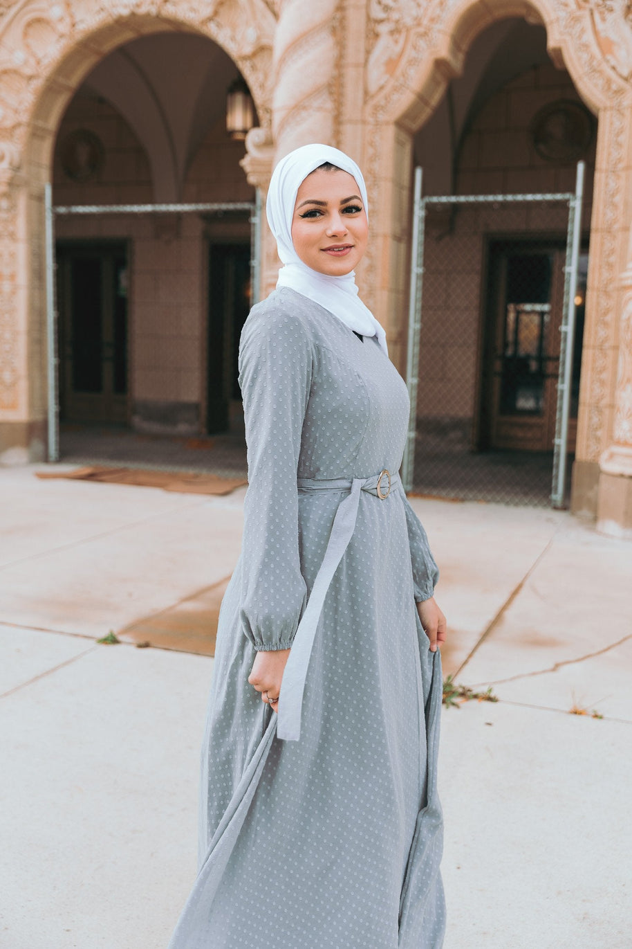 Whimsical Maxi Dress - Misty Gray