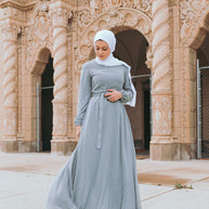 Whimsical Maxi Dress - Misty Gray